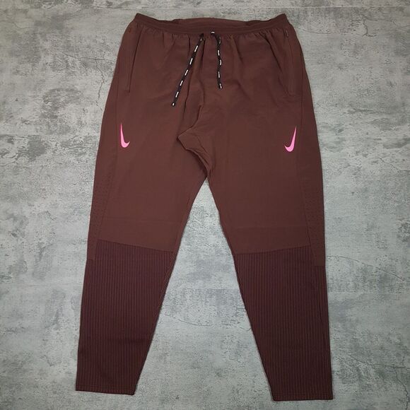 NIKE ADV AeroSwift Racing Running Jogger Pants Mens Size 2XL‎ Brown Pink